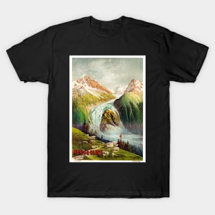 Giclee Print: Mer de Glace (Sea of Ice) Glacier, Mont Blanc (Savoie) Alps, France, Prime Samaritaine Paris by Hugo D'Alesi : T-Shirt
